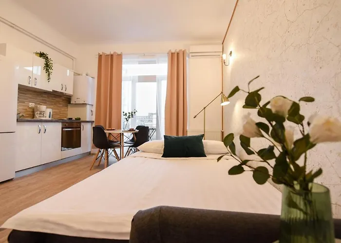 Apartman Cozy 1br Escape - With Charming Balcony Near Universitate *